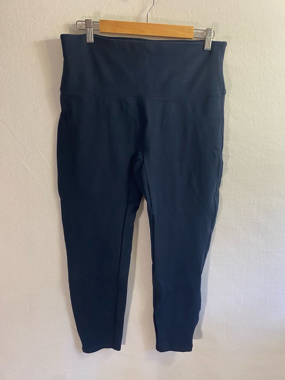 SPANX Women’s Ankle Length Navy Blue Leggings Size XL Petite Tall